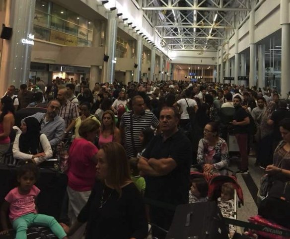 At around 23:00 last night the check-in system suffered failure at Beirut Airport. At 2:30, authorities closed the airport. many flights were delayed or cancelled.   