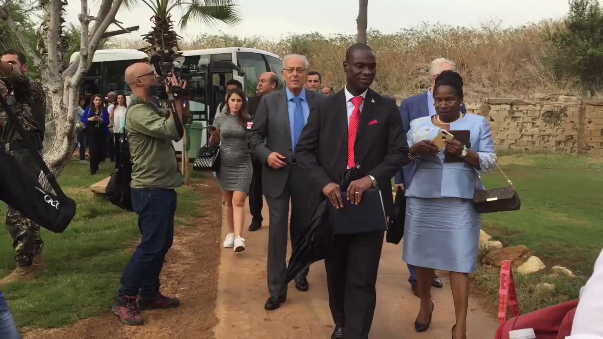 Ambassadors accidentally went to the golf course *near* but not *at* one of the sites. Diplomats losing patience   