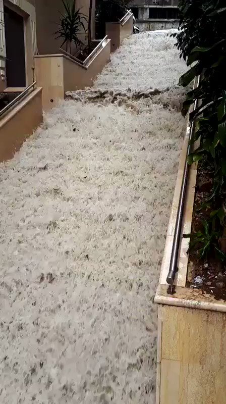 Video of the rain in Beirut   