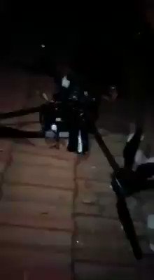 Video of a drone that is thought to be operated by Israel which went down in the suburbs of Beirut overnight. 