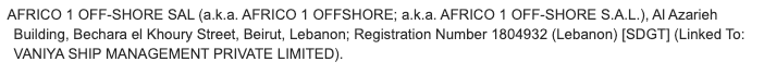 Yesterday's @USTreasury designations included one Lebanese national, and three Lebanese entities