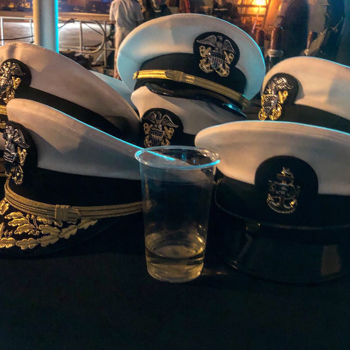 On board the USS Ramage in Beirut last night. First US warship to dock here in nearly 40 years. 