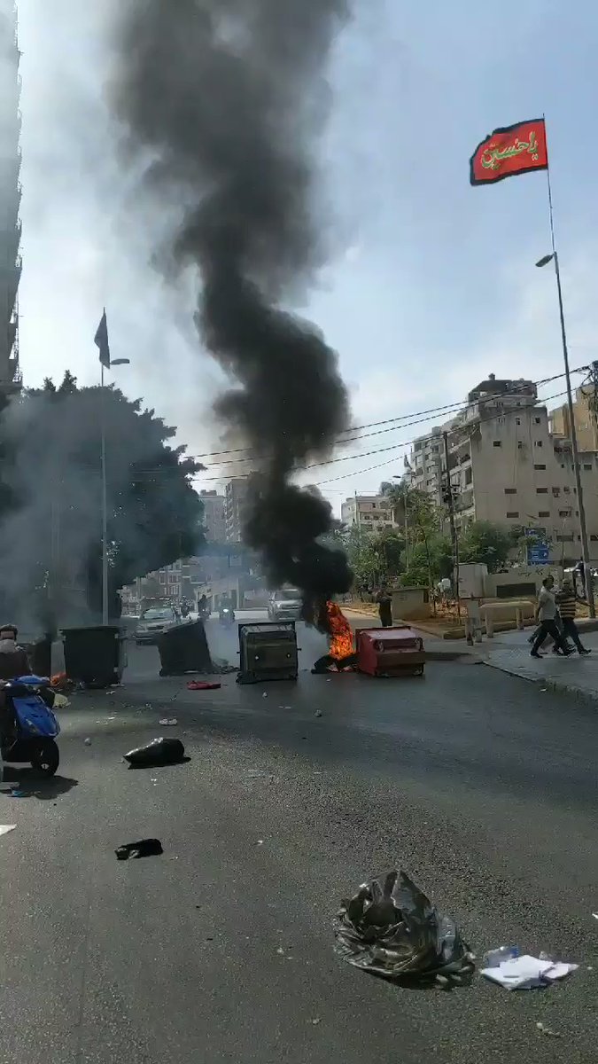 Road between Downtown and Basta blocked