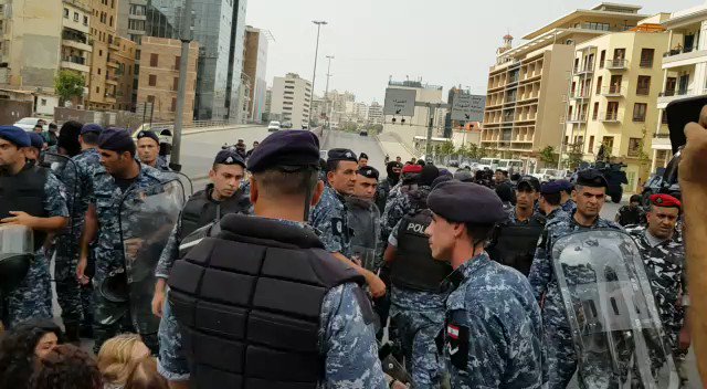 Female protestors chanting peaceful, peaceful, but unfortunately, the police is still forcing them off the streets