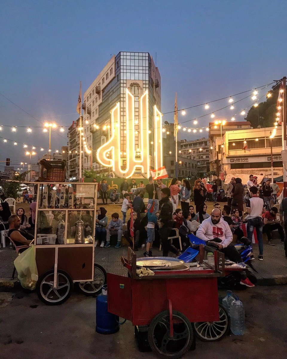 Scenes from Sahat al-Nour - Square of light - in Tripoli, north Lebanon. The protests here are proving some of the country's most tenacious - the city has long suffered from what residents describe as government neglect and stigmatism in the media over extremism and poverty