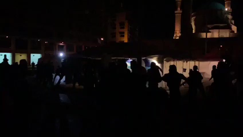 Video of pro Hezbollah/amal people destroying the tents in downtown Beirut again  