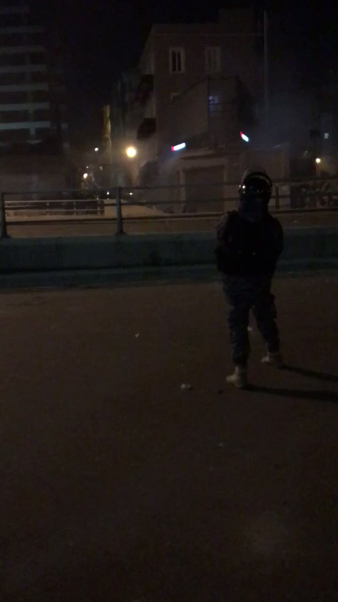 Security forces have taken control of the Ring flyover in Beirut. Amal and Hezbollah supporters pushed back to Khandaq al Ghamiq