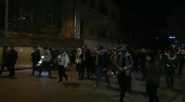 Meanwhile; more protestors are joining. A group protesting in front of the central bank are making their way to Down Town Beirut.