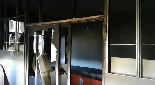 Following the attack on protesters by FPM supporters last night, an FPM office was burnt/vandalized in northern Akkar