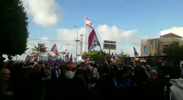 Saturday protests in different parts of the Lebanon including Beirut, Zouk Mosbeh to the north, Sidon and Tyre in the south  