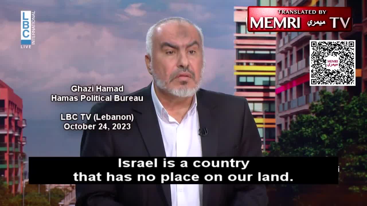 Hamas Official Ghazi Hamad: We Will Repeat the October 7 Attack Time and Again Until Israel Is Annihilated; We Are Victims - Everything We Do Is Justified