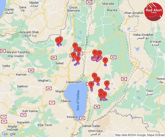 After the series of drone alerts, rocket sirens are sounding in the Upper Galilee and southern Golan Heights