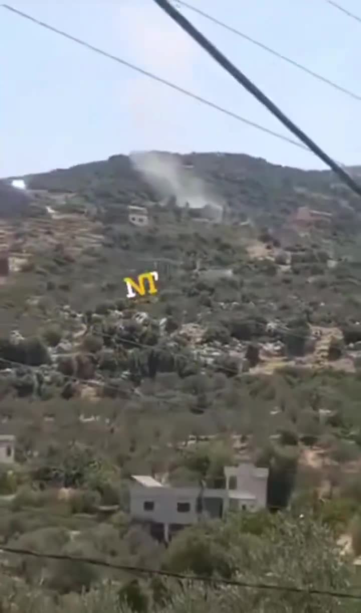 Israeli army artillery fire between Kafrchouba and Kafrhamam