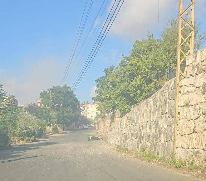 Alleged targeted elimination strike towards a motorcycle between Jibchit and Ebba, southern Lebanon