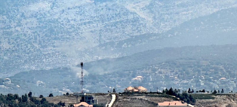 Israeli artillery targets the forested area between Rashaya Al-Fakhar and Al-Habariyah