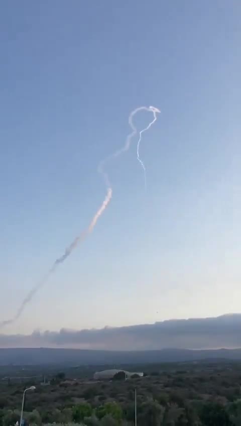 A barrage of rockets and drones were fired by Hezbollah on the Western Galilee area