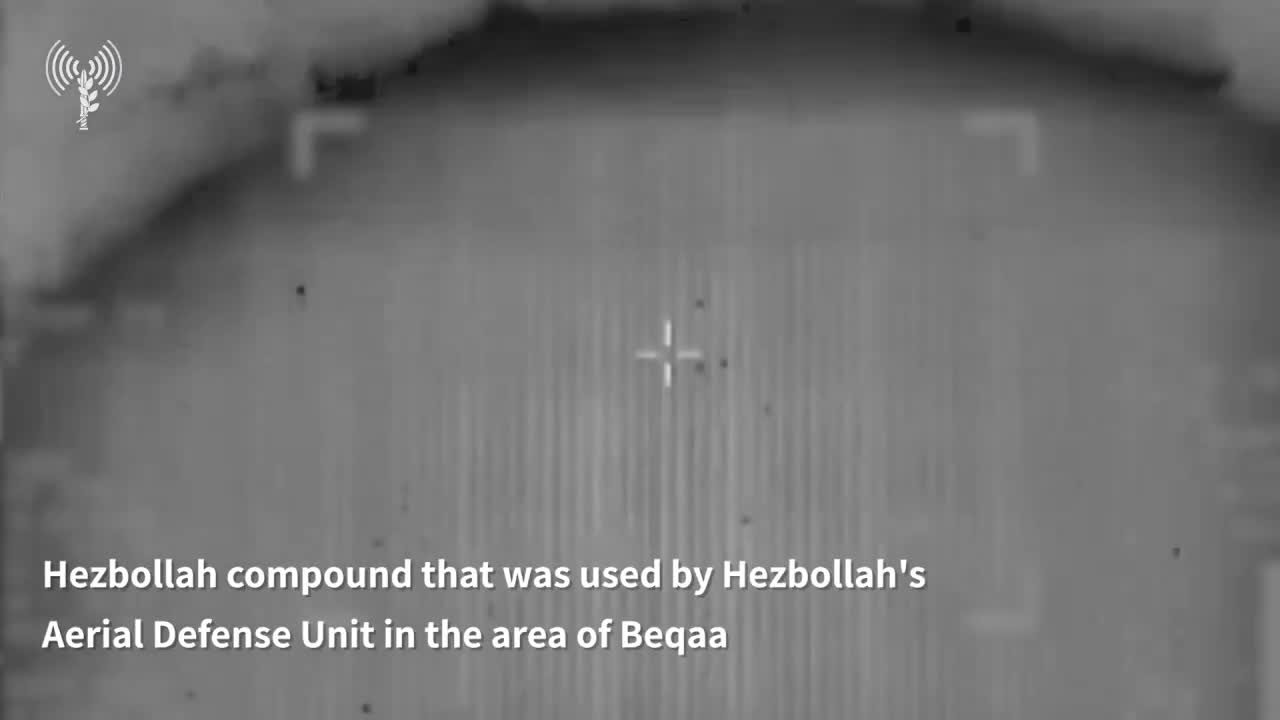 Des images de l'armée israélienne montrent des frappes qui ont détruit des installations de stockage d'armes du Hezbollah dans la vallée de la Bekaa au Liban