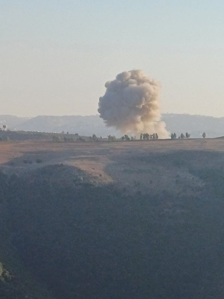 L'aeronautica militare lancia un secondo raid alla periferia della città di Deir Siryan, nel sud del Libano