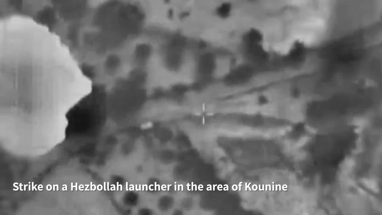 Des frappes de l'armée israélienne ont touché des lance-roquettes du Hezbollah dans les régions de Kounine et Qabrikha, au sud du Liban