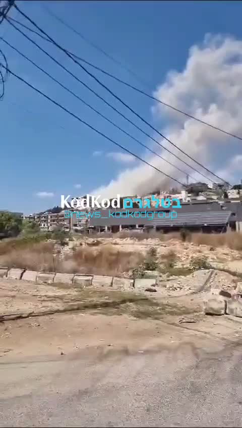 Ataque aéreo en Zebdine, cerca de Nabatiyeh, en el sur del Líbano