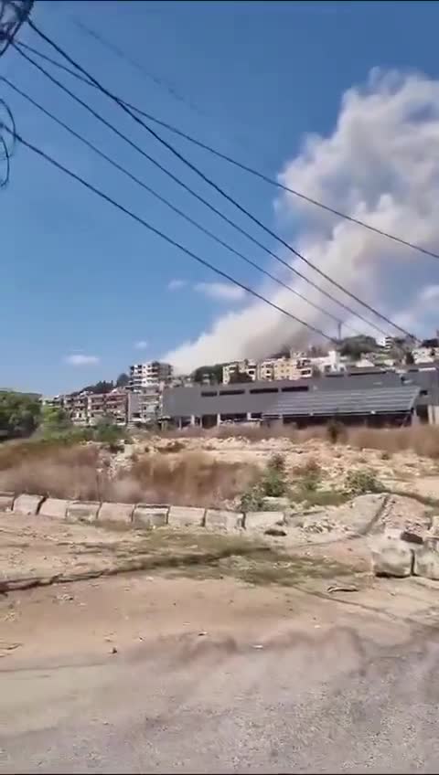 Zebdine'ye giden ana yol üzerindeki Nebatiye şehrinin Kassar Zaatar mahallesine baskın düzenlendi