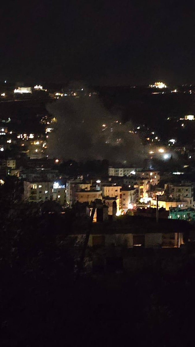 Israeli raid targeted the town of Kafr Reman