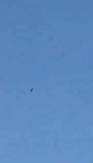 Footage of the IAF F-15 fighter jets flying over Beirut amid Nasrallah's speech