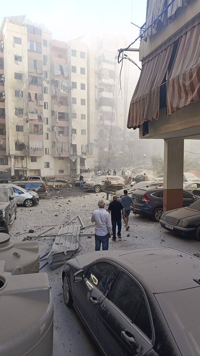 More images reportedly from the scene of the Israeli army strike in Beirut