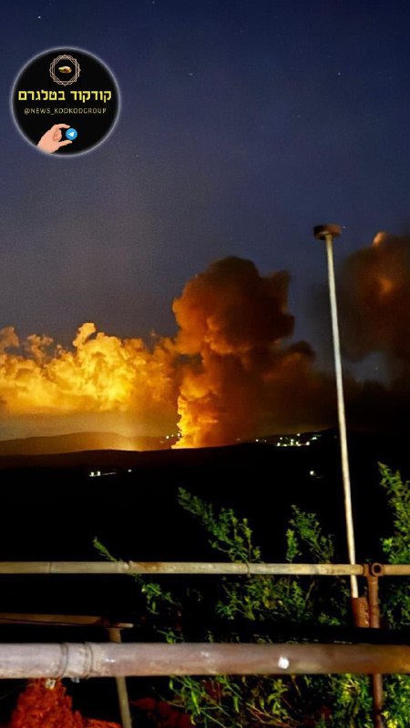 Ataques aéreos israelenses nas colinas de Rihan, no sul do Líbano