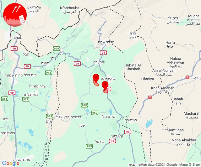 Des roquettes ont été tirées sur la région d'Odem, sur les hauteurs du Golan