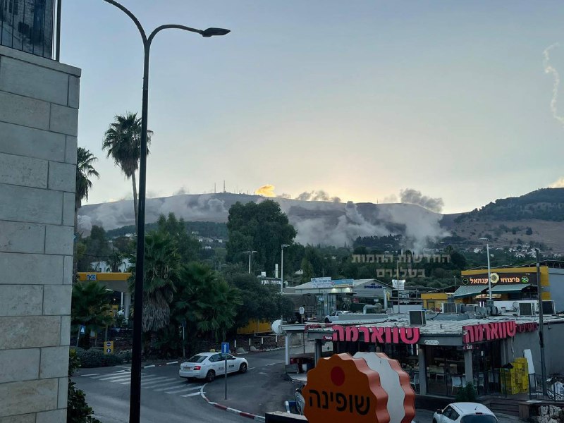 Impactos em Rosh Pina e Hatzor HaGlilit durante os alertas recentes