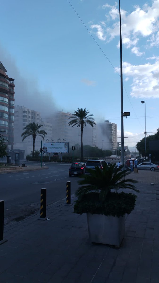 Ataque israelí en un edificio cercano al Hospital Al Zahraa en el sur de Beirut