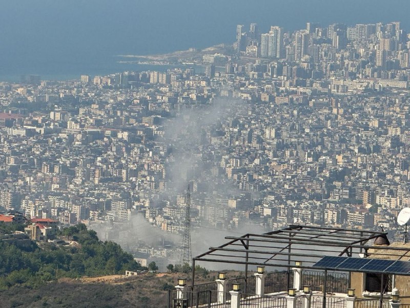 Scenes of the recent Israeli targeting of the southern suburb by the air force