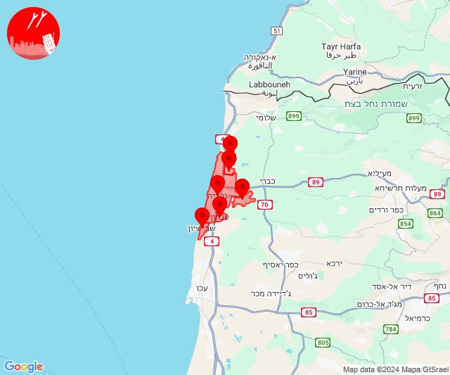 Amenaza de drones en Nahariya