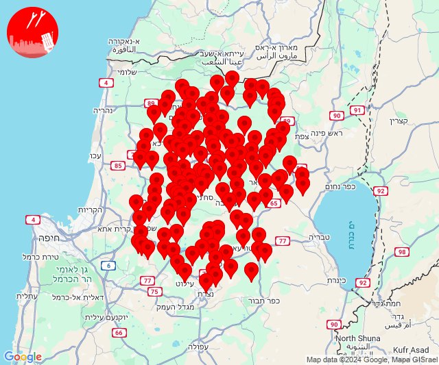 Des roquettes ont été tirées vers la région de Galilée