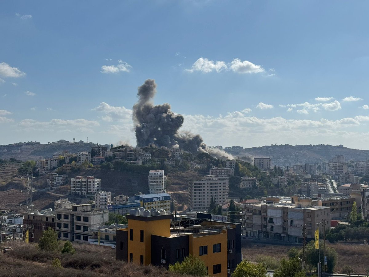 Ataque israelí ataca el barrio de Al Rahibat en Nabatieh