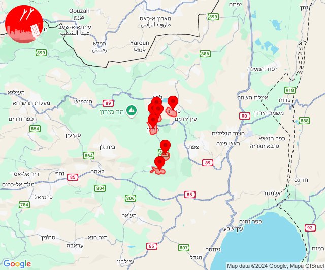 Foguetes foram disparados contra as áreas de Kafr Shamai - Kaddita