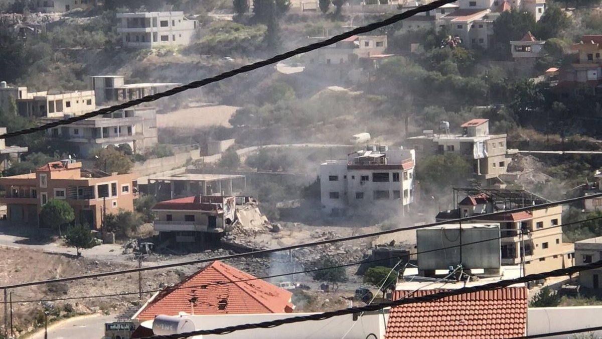 New airstrikes in Maarakeh in the Tyre district, southern Lebanon