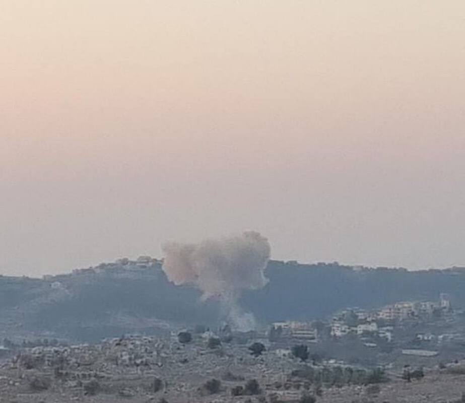 A raid targeted the town of Rshaf