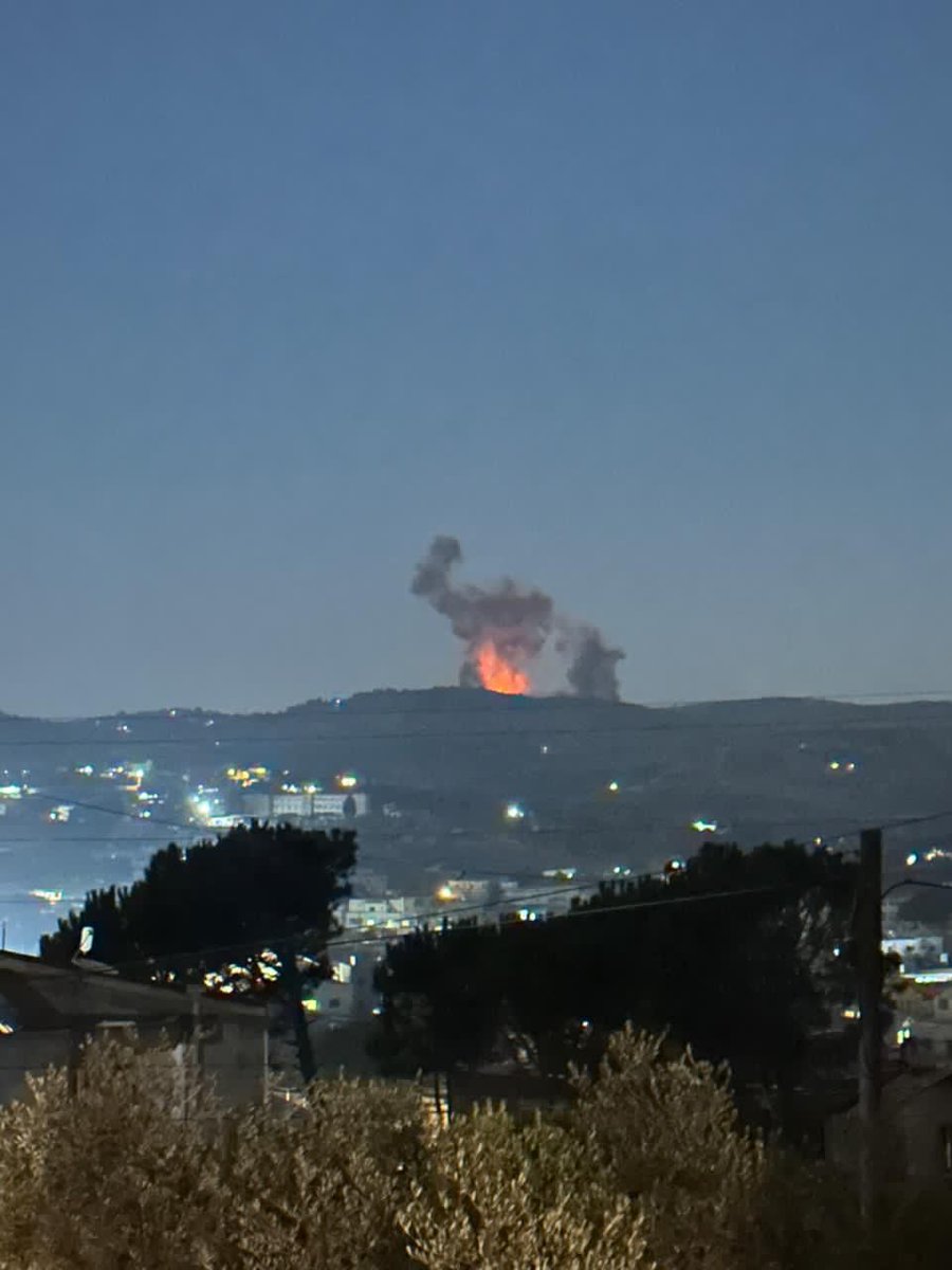 The sound of the explosion heard in the south was caused by the bombing of buildings in Yaron.