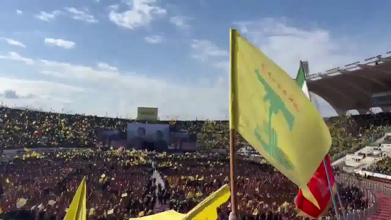 Multitudes en Beirut para el funeral de Nasrallah