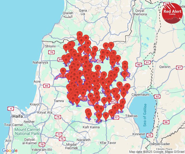 Kuzey İsrail'de kırmızı alarmlar duyuluyor