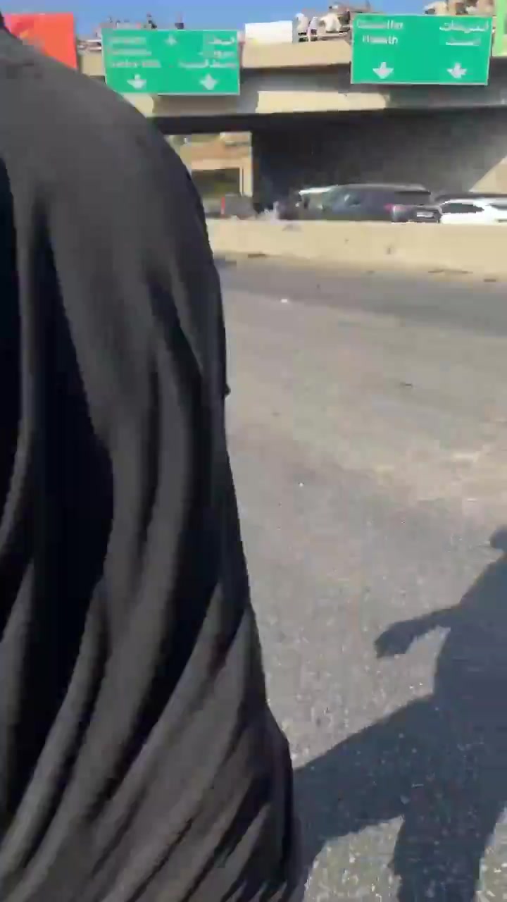 Car targeted - footage from the targeted site in Khaldeh