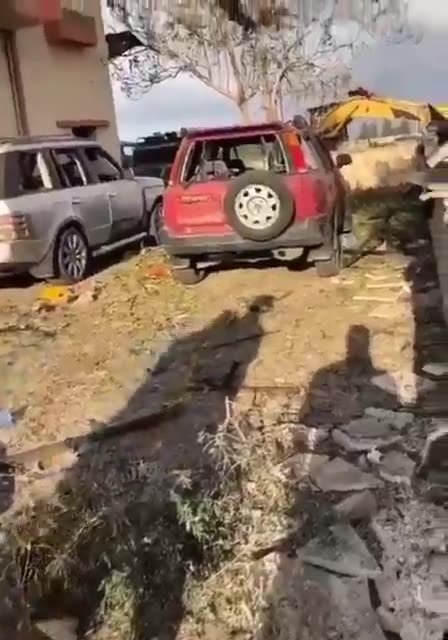 The aftermath of the Israeli raids that targeted Deir Sarian last night in southern Lebanon.