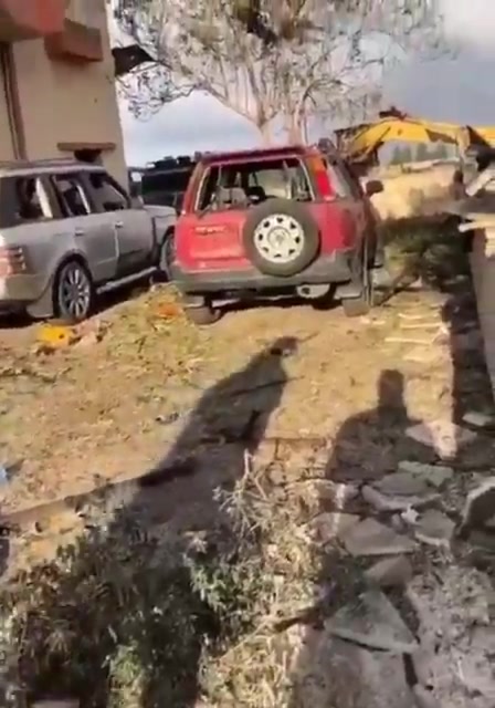 The aftermath of the Israeli raids that targeted Deir Sarian last night in southern Lebanon.