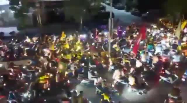 Protests in Beirut's southern suburbs after the Cabinet's decision to withdraw the resistance's weapons.