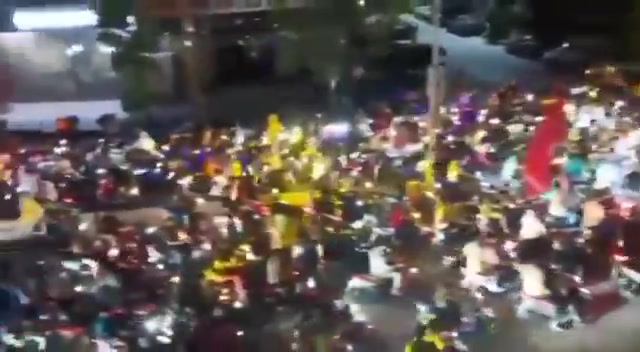 Protests in Beirut's southern suburbs after the Cabinet's decision to withdraw the resistance's weapons.