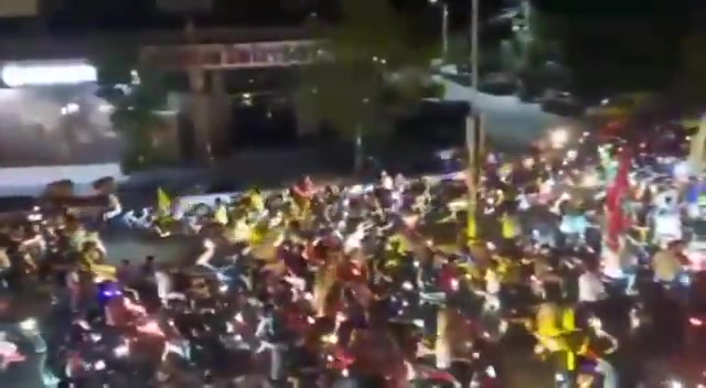 Protests in Beirut's southern suburbs after the Cabinet's decision to withdraw the resistance's weapons.