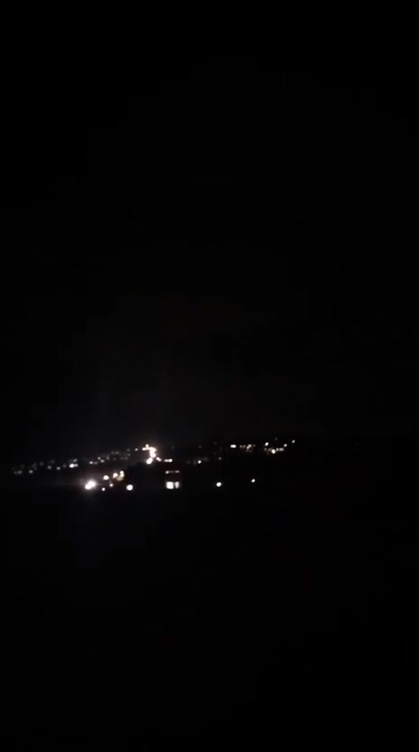 Scenes from a series of raids targeting the Adloun-Ansariyah areas