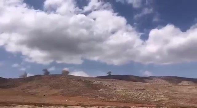 Additional footage documenting the raids targeting the Hermel outskirts.